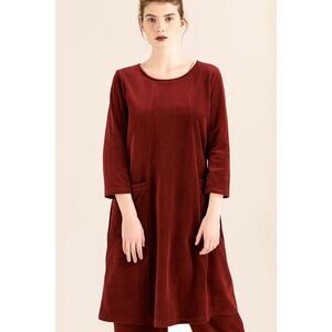 Gudrun Sjoden Velour  Long Sleeve Dress size XS